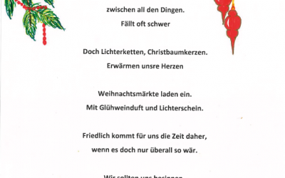 2. Türchen im Zoar-Adventskalender